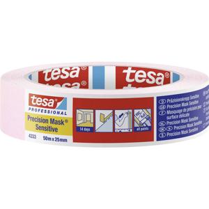 tesa PRECISION SENSITIVE 04333-00018-02 Maskeertape Präzisionskrepp Lichtroze (l x b) 50 m x 25 mm 1 stuk(s)