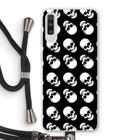 Musketon Skulls: Samsung Galaxy A70 Transparant Hoesje met koord