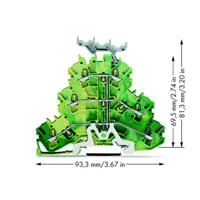 WAGO 2002-3237 Aardklem 3-etages 5.20 mm Spanveer Toewijzing: Terre Groen, Geel 50 stuk(s) - thumbnail