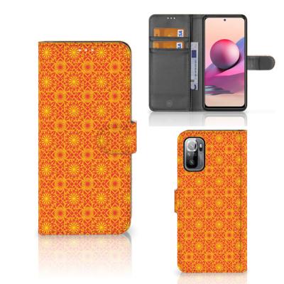 Xiaomi Redmi Note 10/10T 5G | Poco M3 Pro | Telefoon Hoesje | Batik Oranje