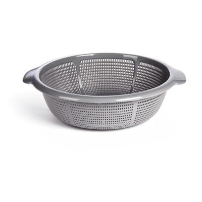 Plasticforte Keuken vergiet - zilver - 35 x 31 x 10 cm - kunststof - afgieten