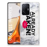 Xiaomi 11T | 11T Pro | Siliconen hoesje | met naam Already Taken White