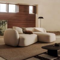 Kave Home 3-zits Loungebank 'Martina' 287cm, Rechts, Structuurstof