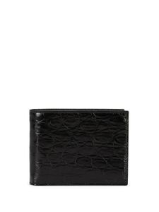 Dolce & Gabbana portefeuille pliant en cuir - Noir