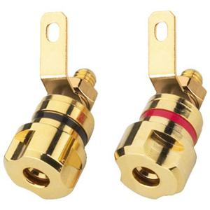 Monacor BP-405G kabel-connector speaker terminals Goud