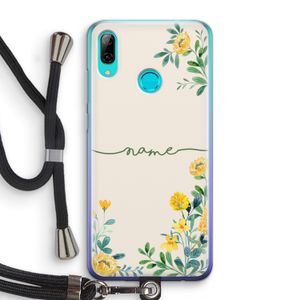 Gele bloemen: Huawei P Smart (2019) Transparant Hoesje met koord