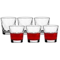 6x Kaleido waterglazen set 240 ml transparant