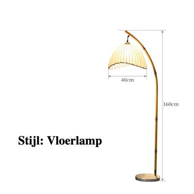 ZenGlow Wabi-Sabi LED Vloerlamp - Scandinavisch Minimalisme & Japans Design voor een Rustgevende Sfeer