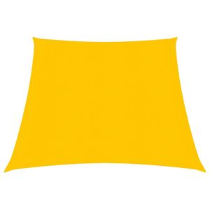 vidaXL Zonnezeil 160 g/m² 3/4x2 m HDPE geel