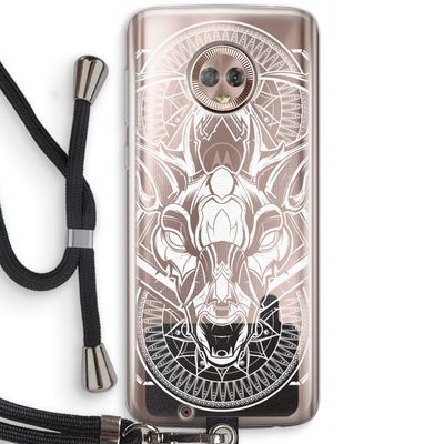 Oh Deer: Motorola Moto G6 Transparant Hoesje met koord