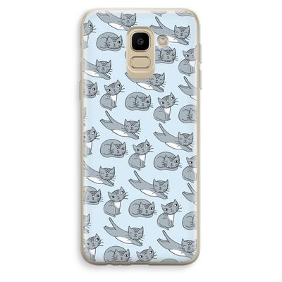 Poezen: Samsung Galaxy J6 (2018) Transparant Hoesje