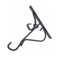 Plantenhanger - 2x - zwart - metaal - 25 x 24 cm - weerbestendig voor buiten