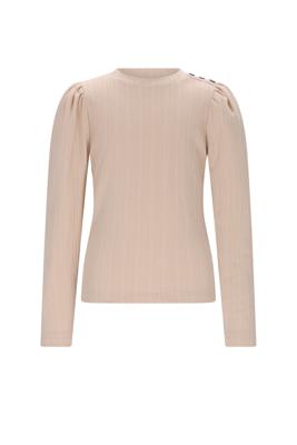 NoNo winter jersey t-shirt meisjes - wit - Kiva - gebreid