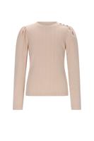 NoNo winter jersey t-shirt meisjes - wit - Kiva - gebreid
