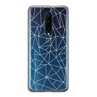 Geometrische lijnen wit: OnePlus 7 Pro Transparant Hoesje