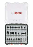 Bosch Accessoires 30-delige gemengde freesset - schachtdiameter 8 mm - 2607017475 - thumbnail