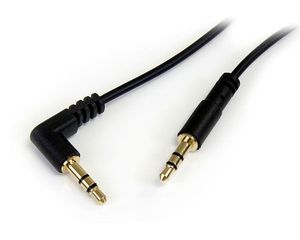 StarTech.com 30cm 3,5mm Slank naar Haaks Stereo Audiokabel M/M