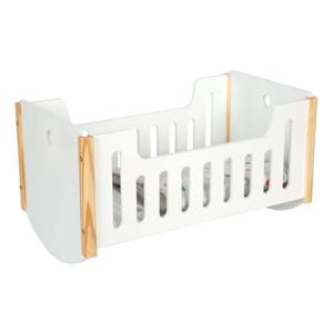 Knus Small foot - houten poppenbed wit little button