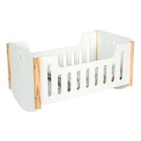Knus Small foot - houten poppenbed wit little button