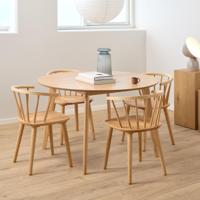 Bendt Ronde Eettafel 'Torkil' 120cm, kleur Naturel Eiken