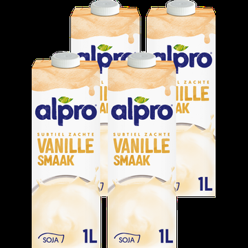 Alpro Sojadrink Vanille Houdbaar 4 x 1 L bij Jumbo