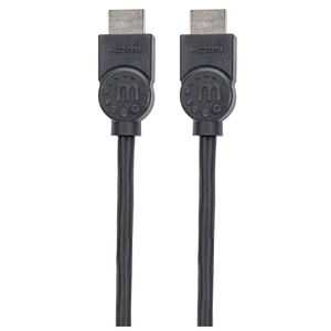 Manhattan 355308 HDMI-kabel HDMI Aansluitkabel HDMI-A-stekker, HDMI-A-stekker 1.50 m Zwart 4K UHD