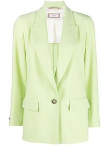 Peserico blazer boutonné à revers pointus - Vert