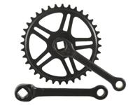 Vinty crankstel 36t. spieloos 130mm 1/8 zwart
