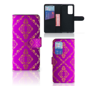 Wallet Case Huawei P40 Pro Barok Roze