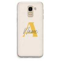 Amber Script: Samsung Galaxy J6 (2018) Transparant Hoesje