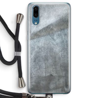 Grey Stone: Huawei P20 Transparant Hoesje met koord
