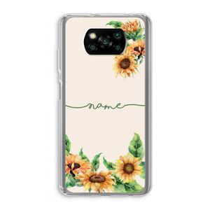 Zonnebloemen: Xiaomi Poco X3 NFC Transparant Hoesje