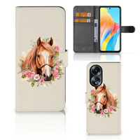 Telefoonhoesje met Pasjes voor OPPO A58 4G Paard