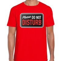 Fout Niet storen/Please do not disturb t-shirt rood voor heren 2XL  -