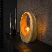 LifestyleFurn Tafellamp 'Laurene' Mangohout, 43cm hoog