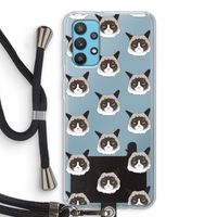 It's a Purrr Case: Samsung Galaxy A32 4G Transparant Hoesje met koord