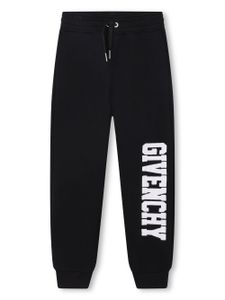 Givenchy Kids pantalon de jogging à logo appliqué - Noir