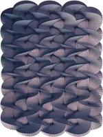 Moooi Carpets - Vloerkleed Serpentine Warm Blue Low Pile -