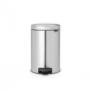 Brabantia newIcon pedaalemmer 12 liter met kunststof binnenemmer - Matt Steel Fingerprint Proof