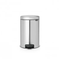 Brabantia newIcon pedaalemmer 12 liter met kunststof binnenemmer - Matt Steel Fingerprint Proof