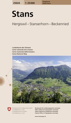 Wandelkaart 25024 Stans | Swisstopo