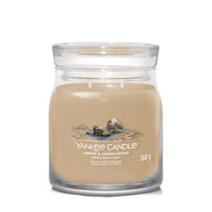 Yankee Candle Amber & sandalwood signature medium jar