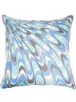 PUCCI coussin à imprimé abstrait - Bleu