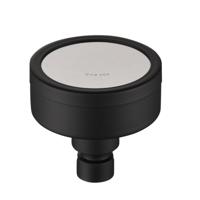Afneembaar en wasbaar 304 roestvrijstaal ronde onder druk top spray douchekop maat: 80mm (zwart)