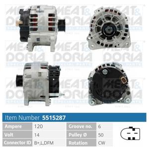 Meat Doria Alternator/Dynamo 5515287