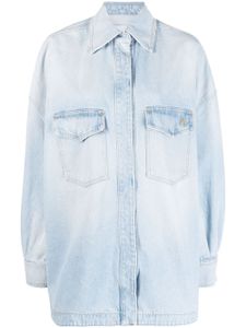 The Attico denim shirt jacket - Bleu