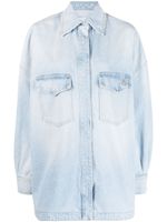 The Attico surchemise en jean - Bleu