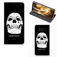 Mobiel BookCase Samsung Galaxy S8 Skull Eyes