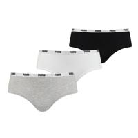 Puma Hipster Dames Zwart/Wit/Grijs 3-Pack-XL Puma Hipster Dames Zwart/Wit/Grijs 3-Pack-XL