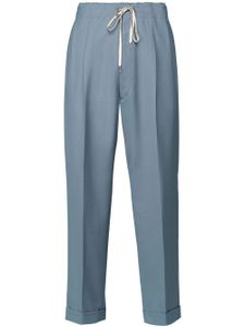 Maison Margiela pantalon en serge à plis - Bleu